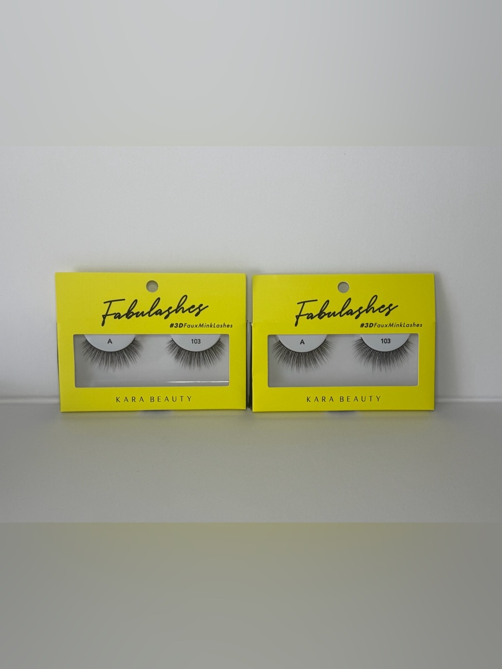 Kara Beauty Fabulashes 3D Faux Mink False Eyelashes Style A103 - 2 sets